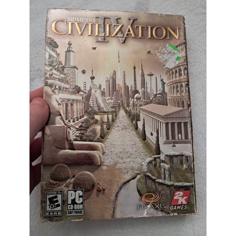 Sid Meier's Civilization IV PC CD-ROM Game 2-Disc Set with Manual 2005 2K Games